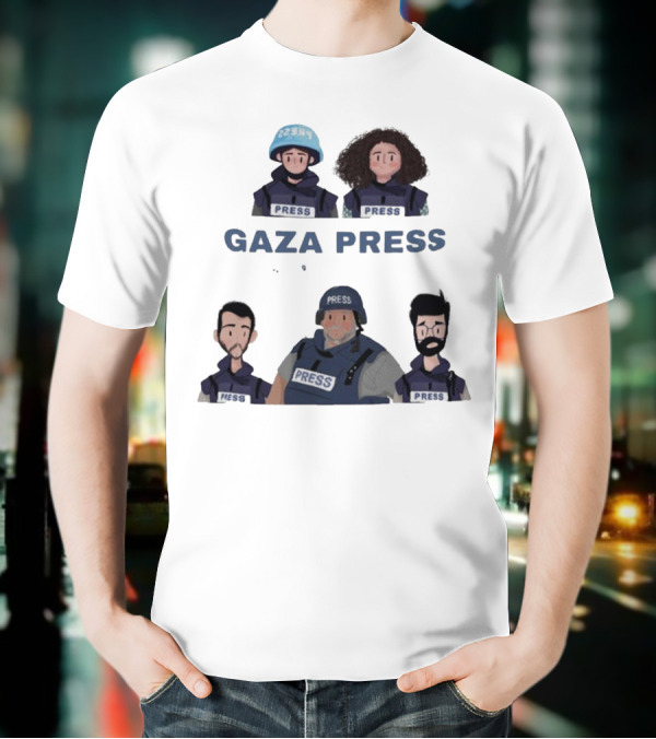 Gaza Press Heroes Cartoon Characters PRESS T-Shirt