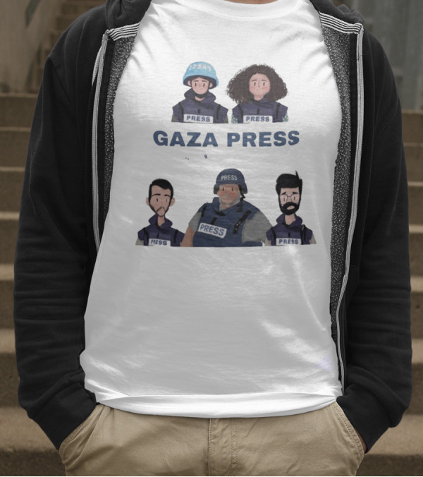 Gaza Press Heroes Cartoon Characters PRESS T-Shirt