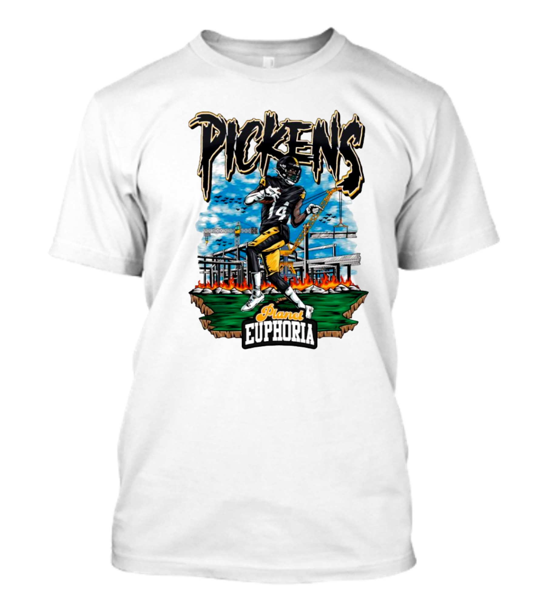 Pickens Planet Euphoria Pittsburgh Steelers NFL T-Shirt