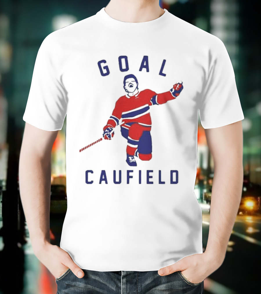 Goal Caufield Hockey Player Celebration T-Shirt
