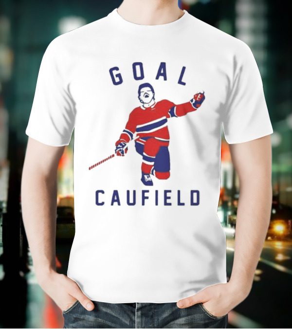 Goal Caufield Hockey Player Celebration T-Shirt